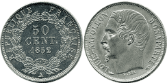 50 Centimes LOUIS-NAPOLEON