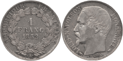 1 Franc LOUIS-NAPOLEON