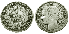 1 Franc CERES IIIe R�publique