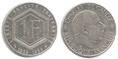 1 Franc DE GAULLE