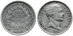 2 Francs NAPOLEON Ier T�te de n�gre