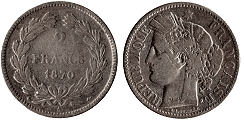 2 Francs CERES Sans l�gende