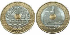 20 Francs JEUX MEDITERRANEENS
