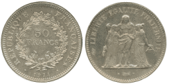 50 Francs HERCULE avers de la 20 Francs