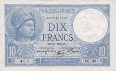 10 Francs Minerve
