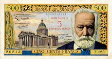 500 Francs Victor Hugo Surchargé