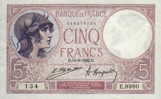 5 Francs Violet